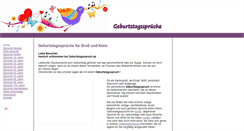 Desktop Screenshot of geburtstagsspruch.de